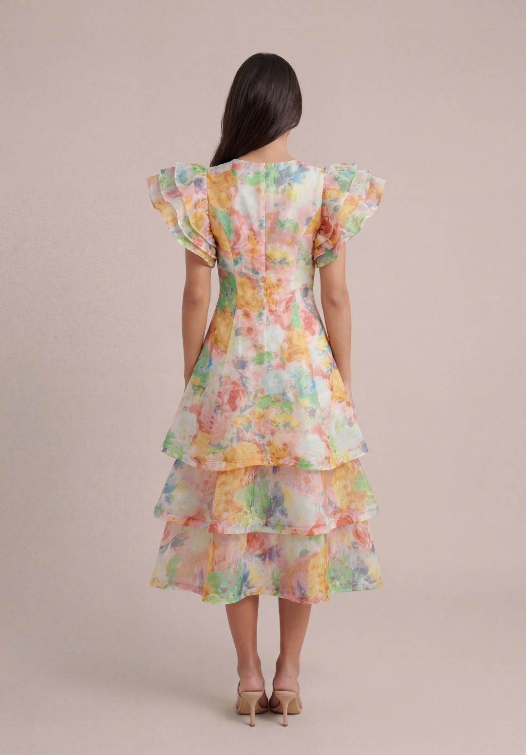 Abstract Flutter Dress