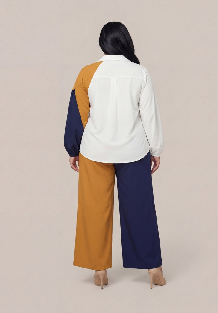 Asymmetrical Colorblock Set