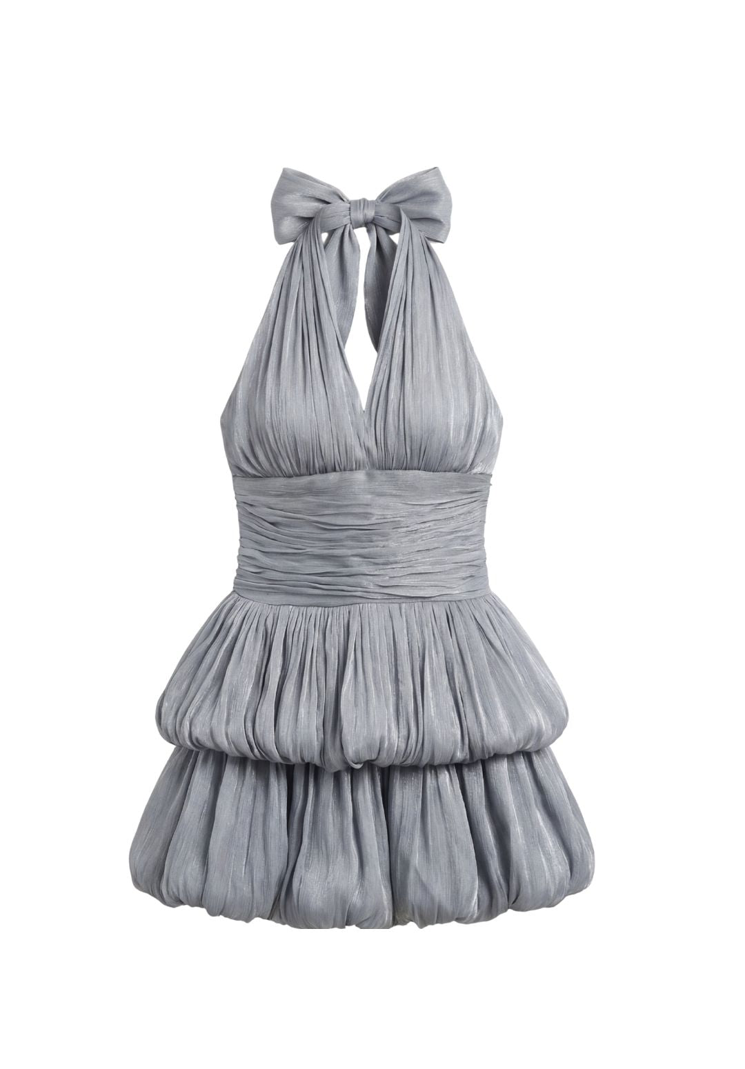 Bubble Halter Mini Dress