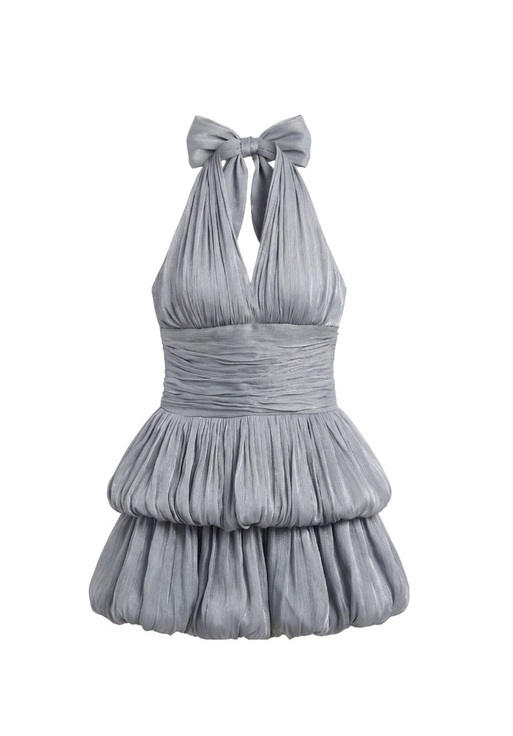 Bubble Halter Mini Dress