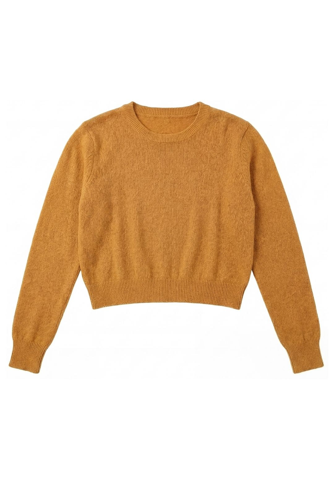 Cropped Soft-Knit Sweater