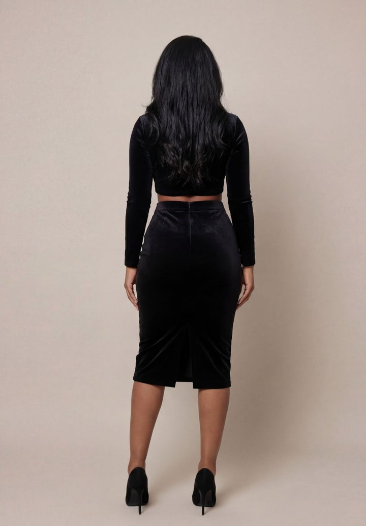 Embellished Velvet Pencil Set