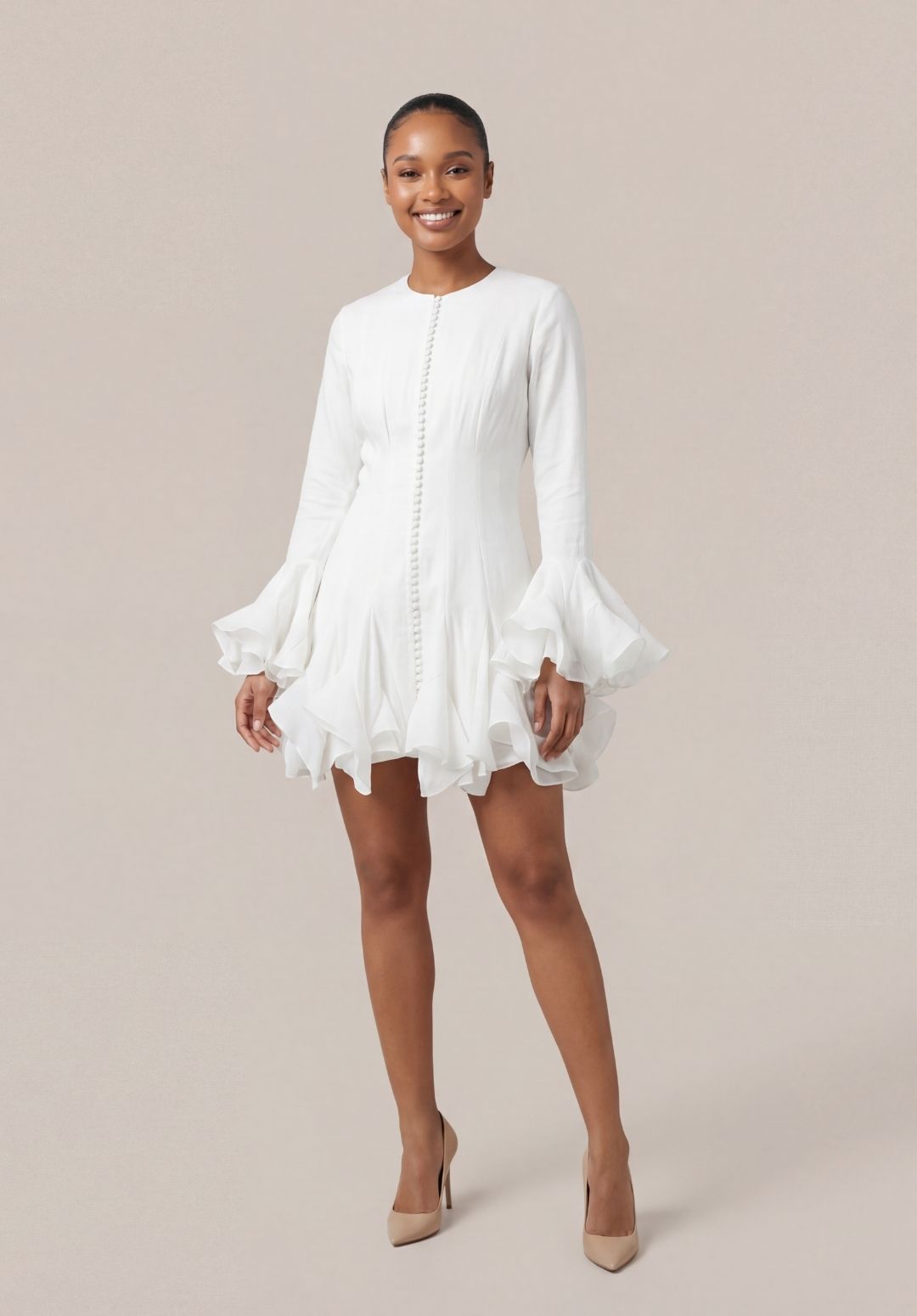 Flare Ruffle Dress