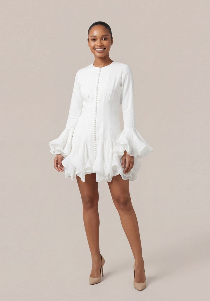 Flare Ruffle Dress