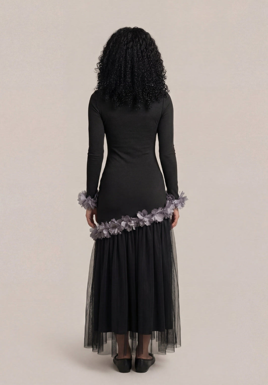 Floral Tulle Maxi Dress