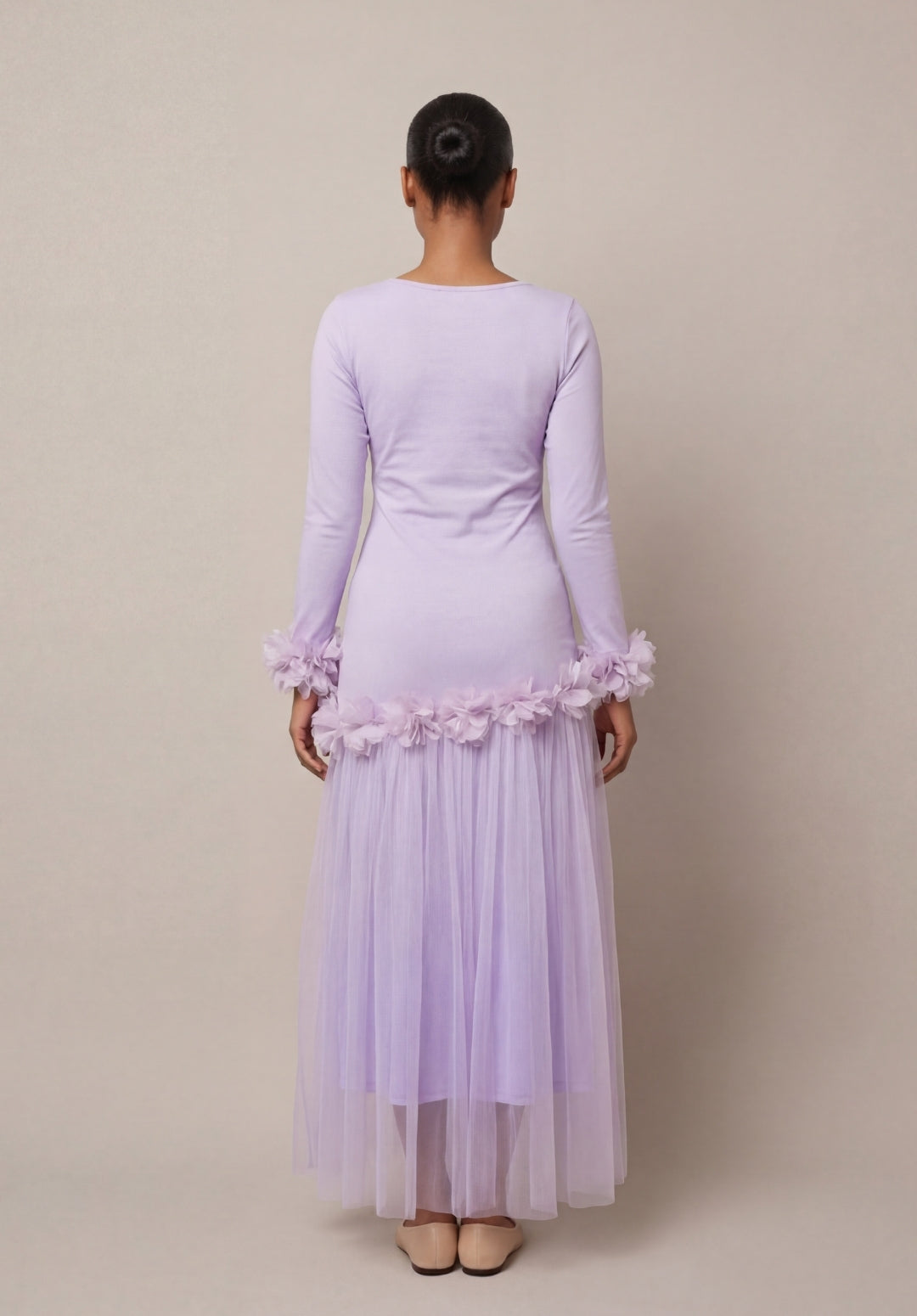 Floral Tulle Maxi Dress