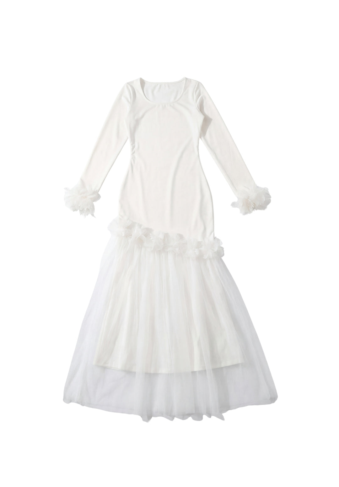 Floral Tulle Maxi Dress