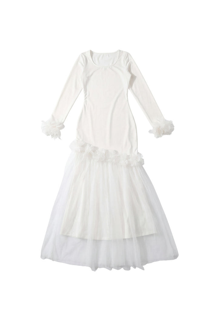 Floral Tulle Maxi Dress