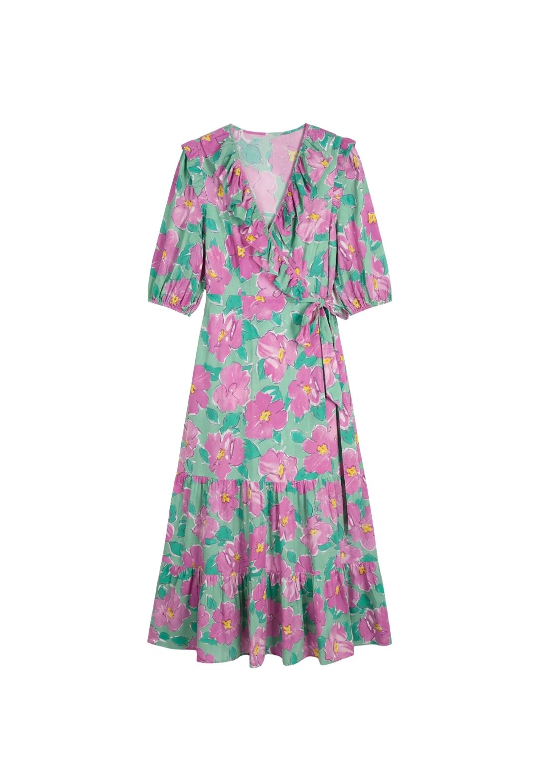 Floral Wrap Maxi Dress