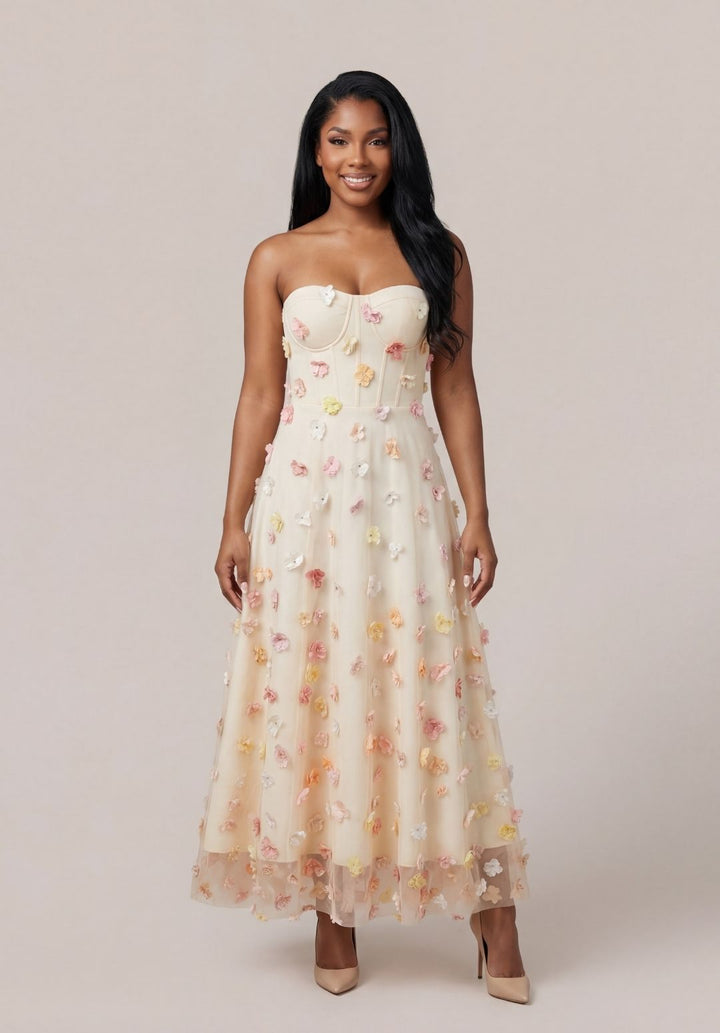 Floral Sculpting Dress