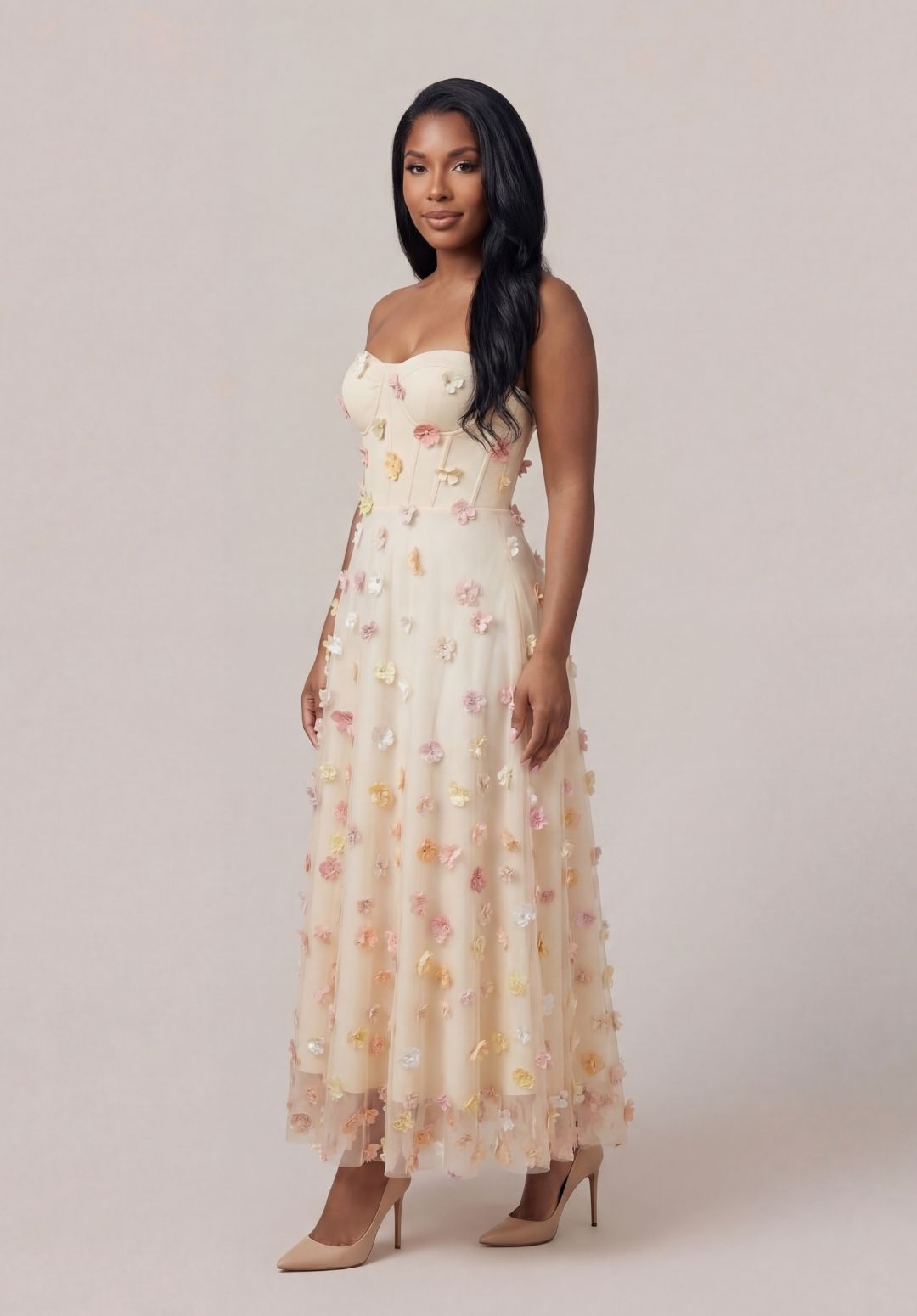 Floral Sculpting Dress