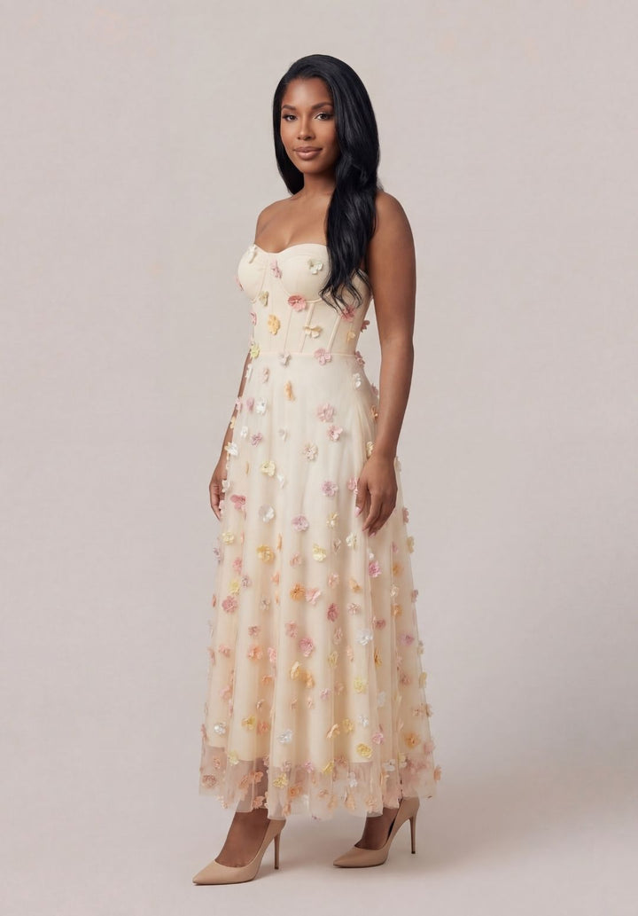 Floral Sculpting Dress