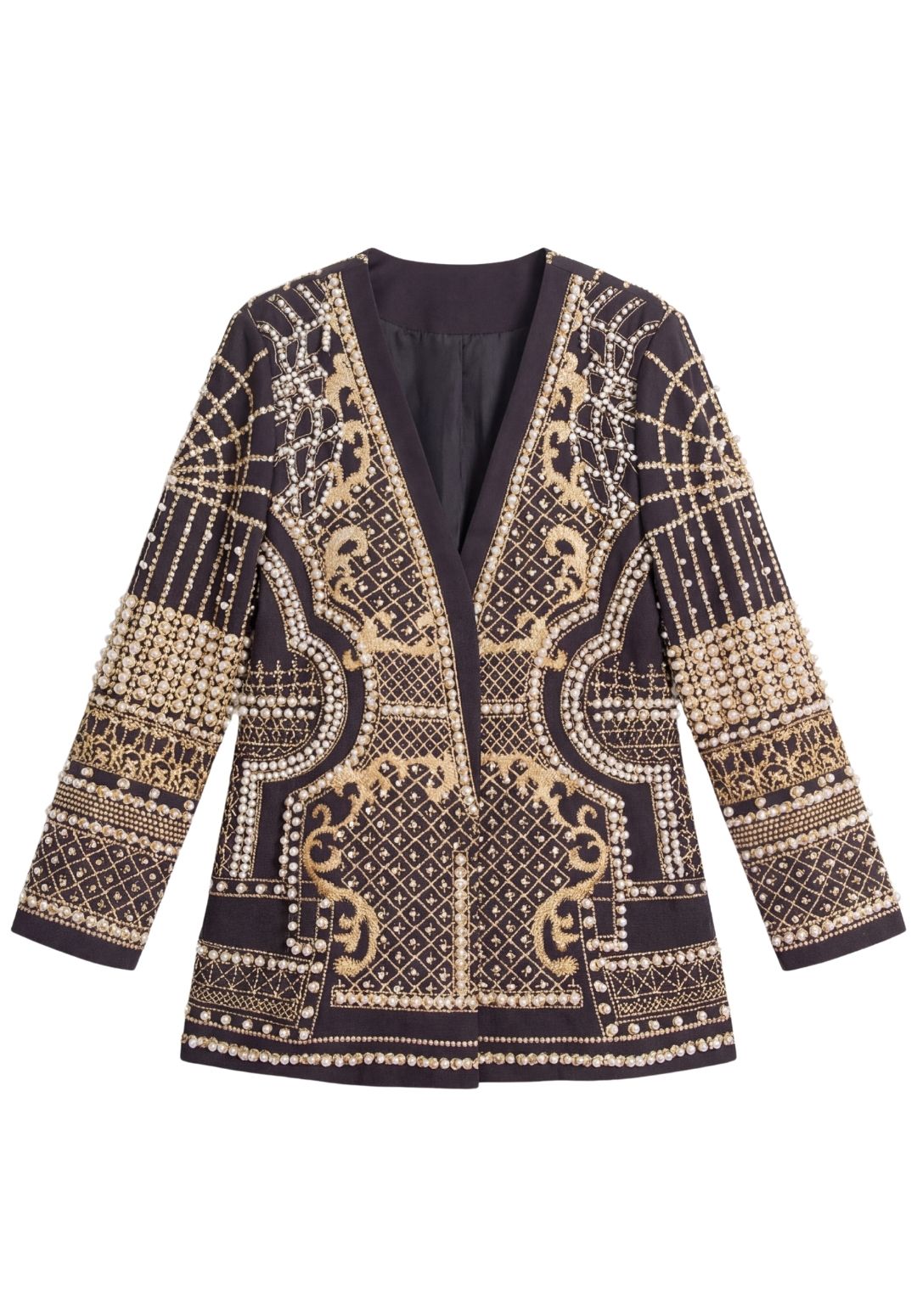 Geometric Embellished Blazer