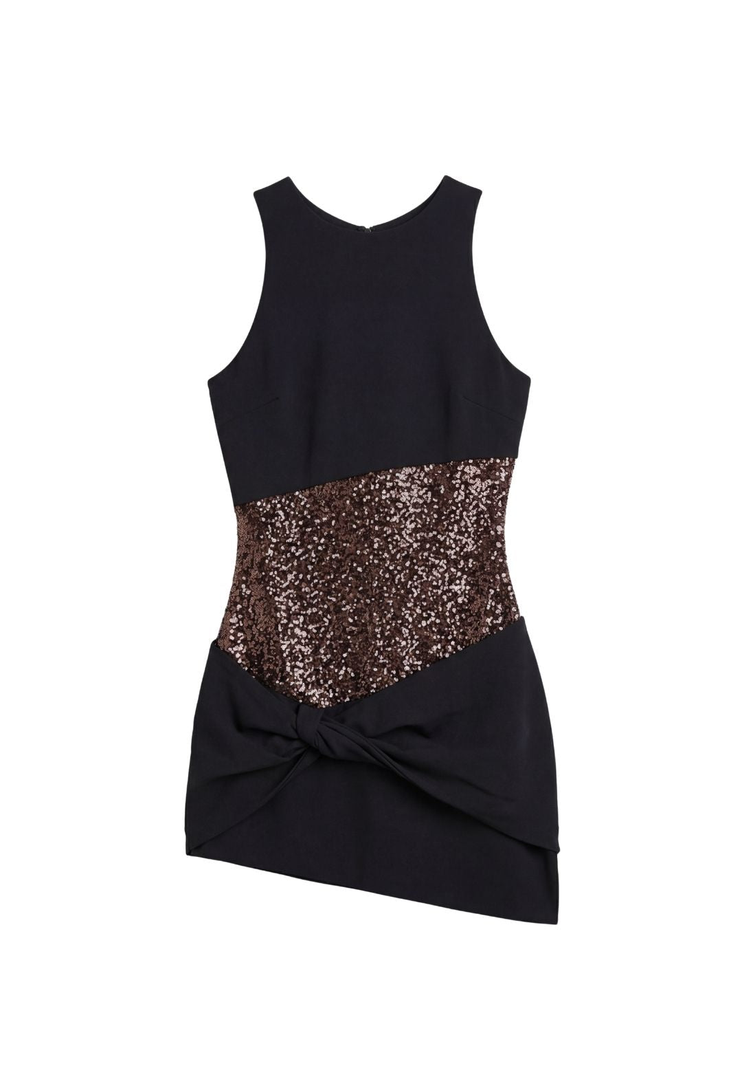 Gilded Asymmetrical Sheath Dress