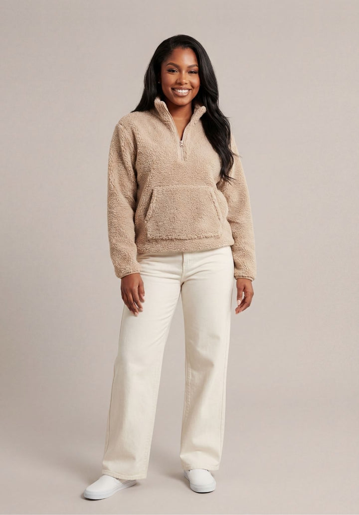 Quarter-Zip Fleece Sweater