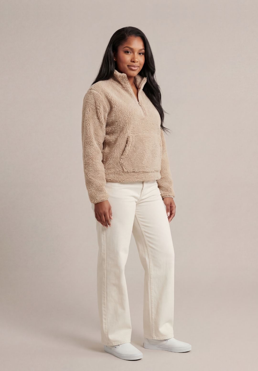 Quarter-Zip Fleece Sweater