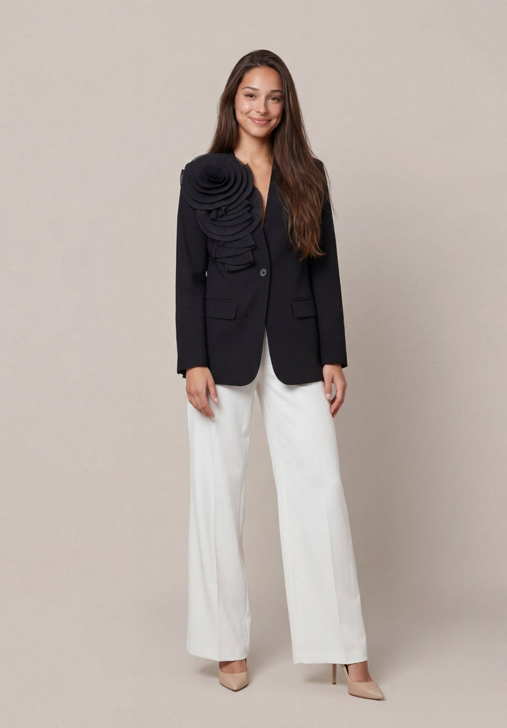 Rosette Statement Blazer