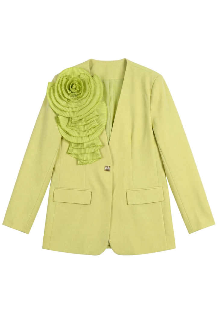 Rosette Statement Blazer
