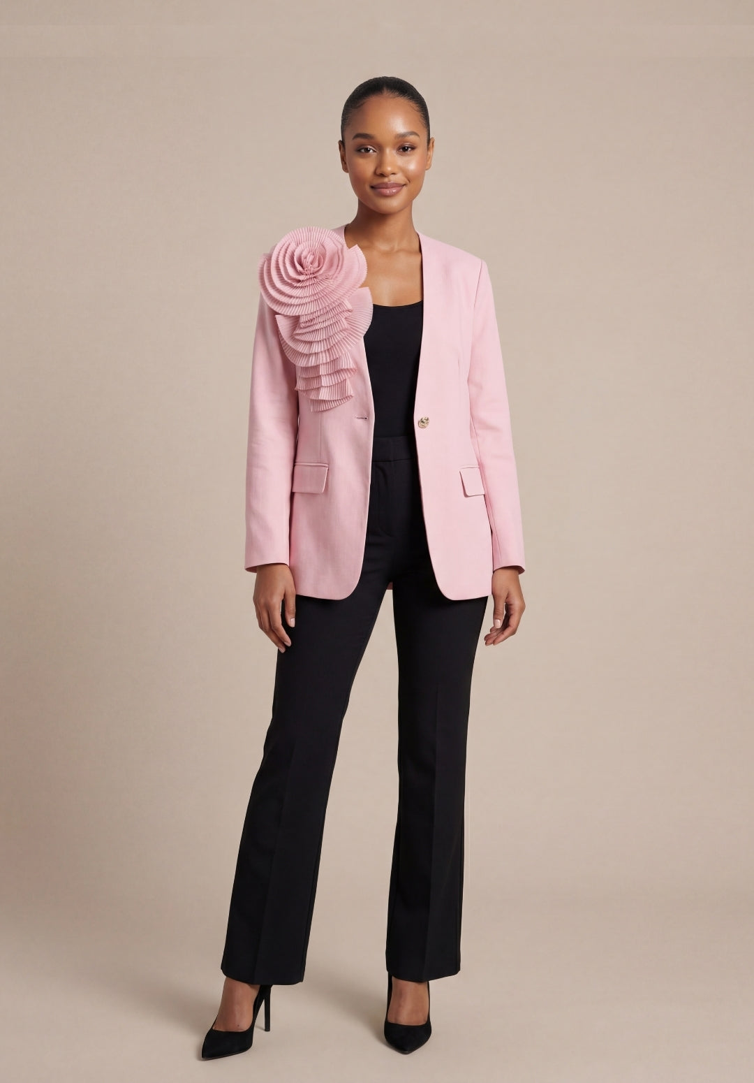 Rosette Statement Blazer