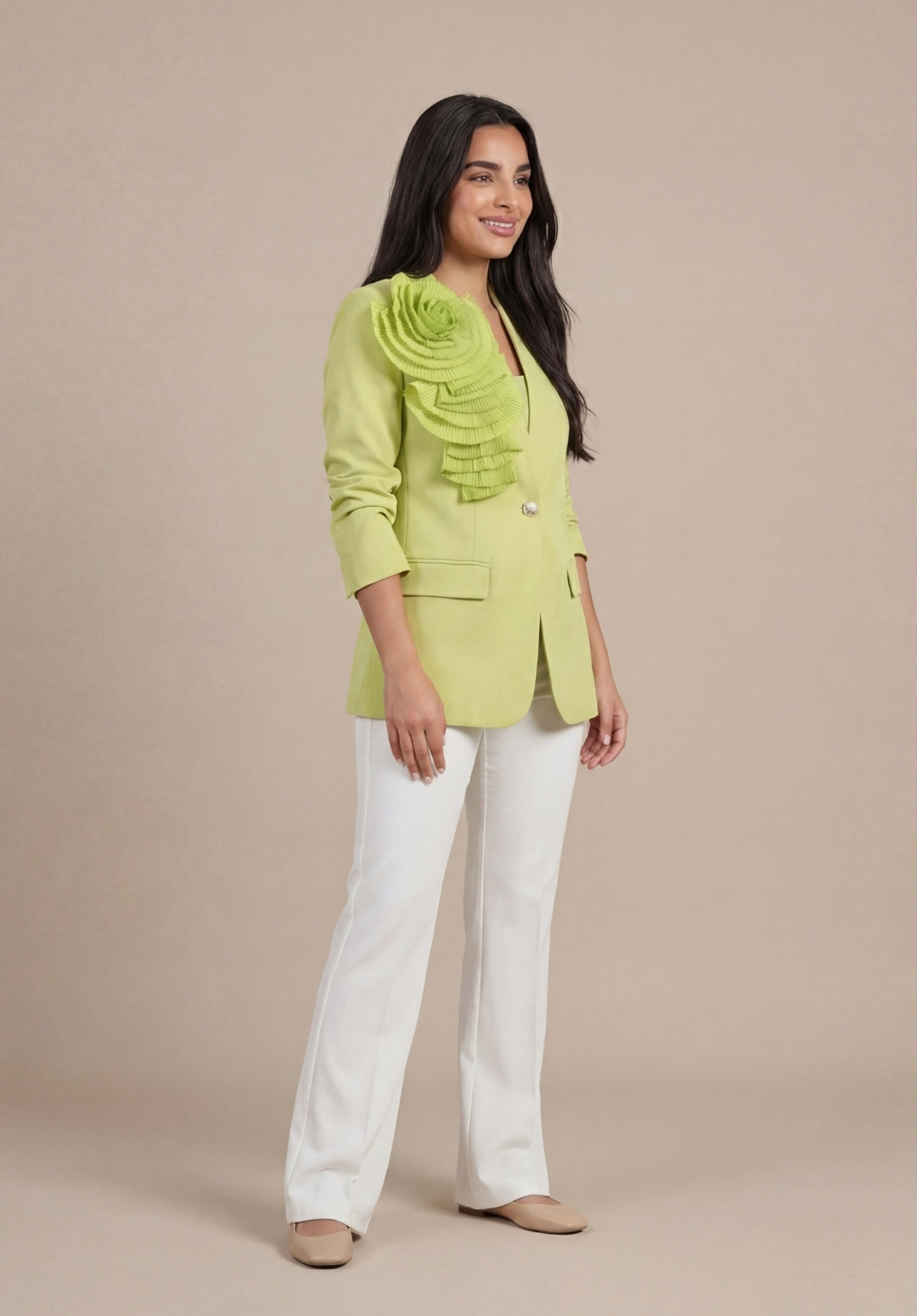 Rosette Statement Blazer