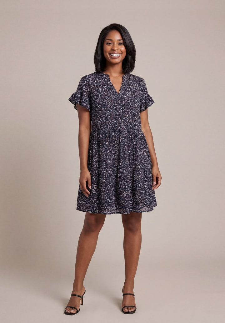 Ruffle Sleeve Sun Dress