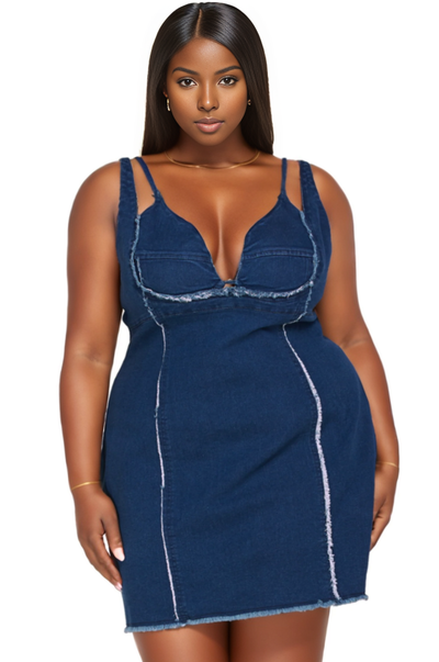Denim Bodycon Mini Dress