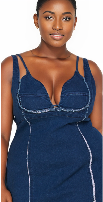 Denim Bodycon Mini Dress