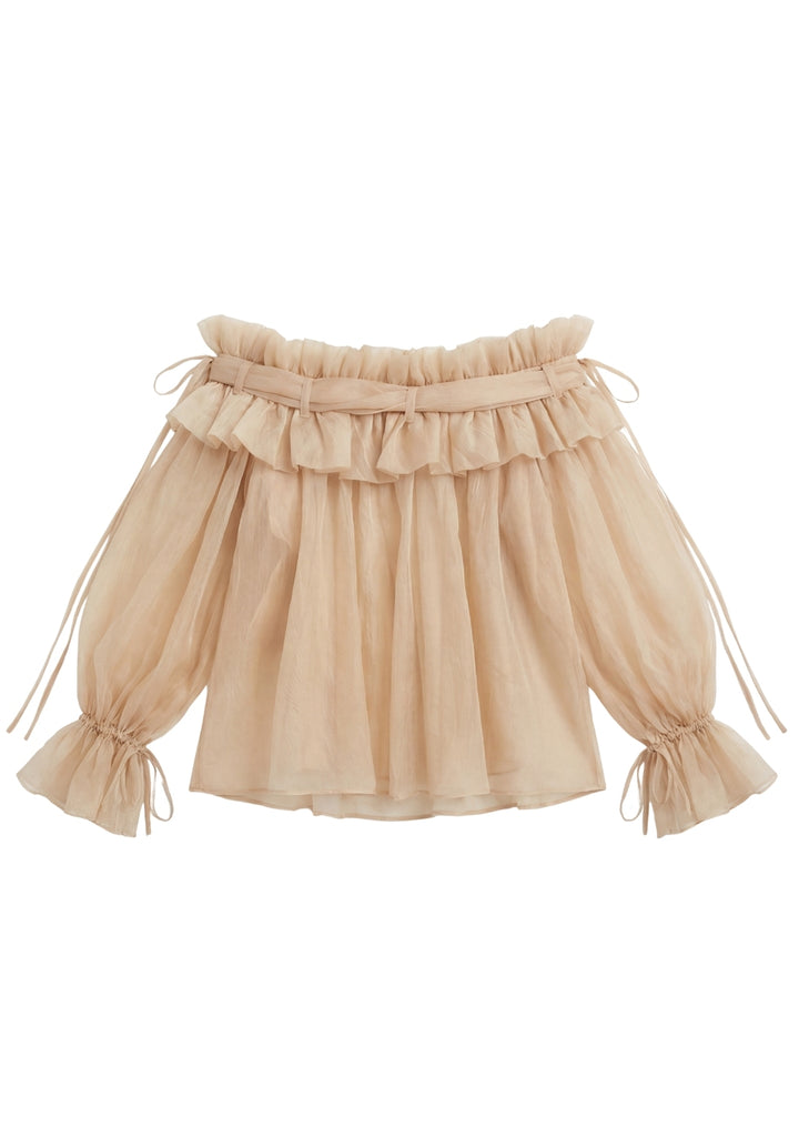 Sheer Flounce Top