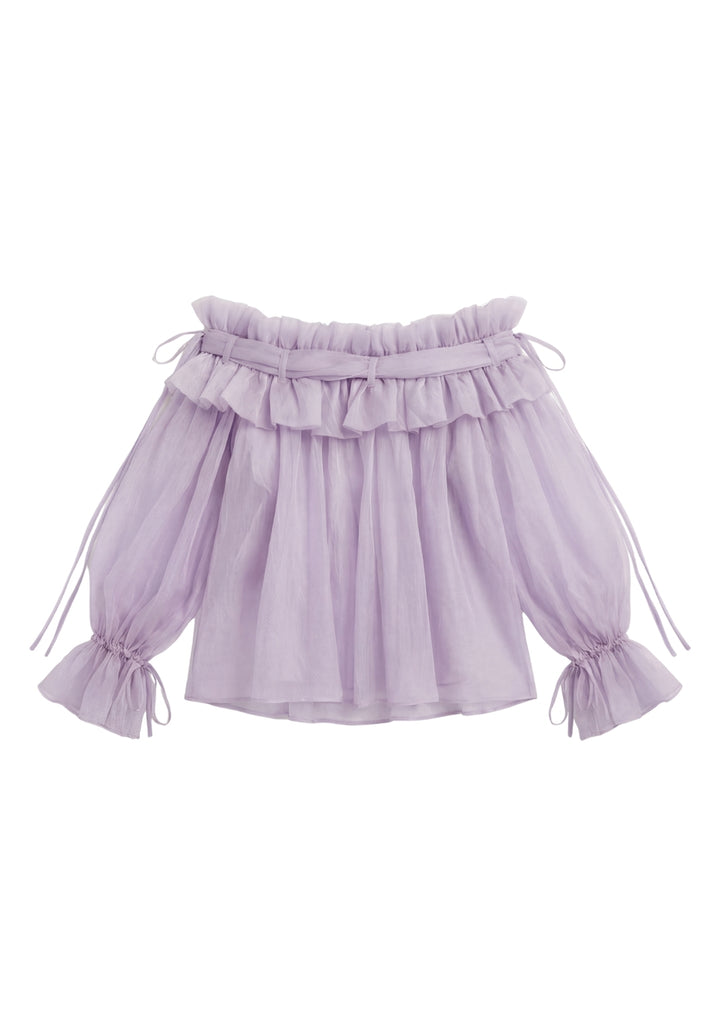 Sheer Flounce Top