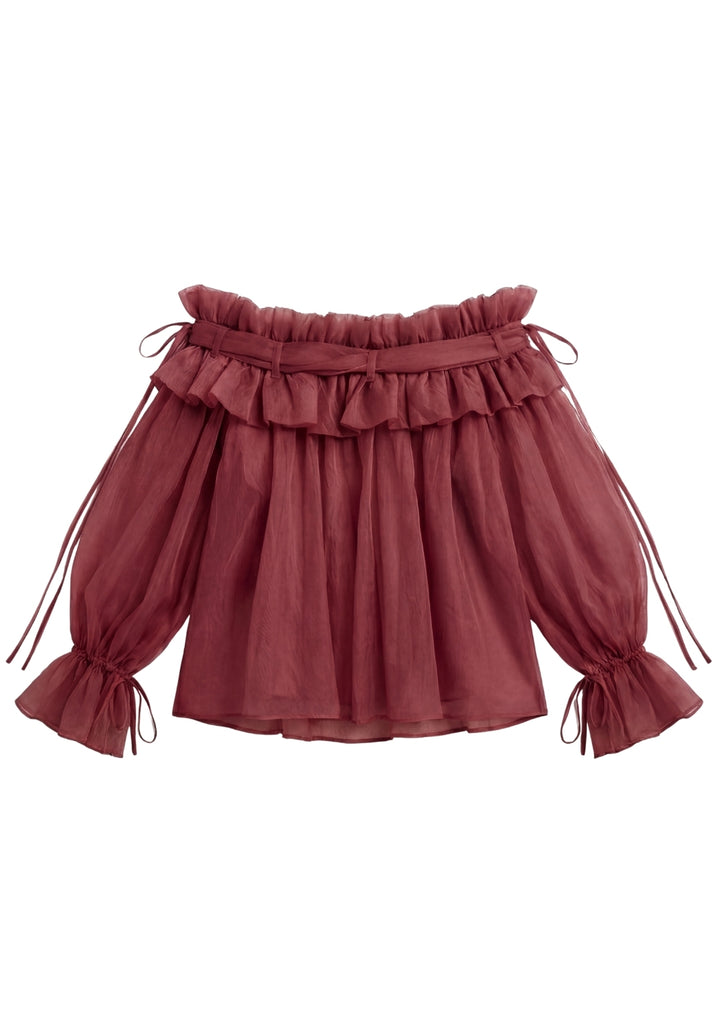 Sheer Flounce Top