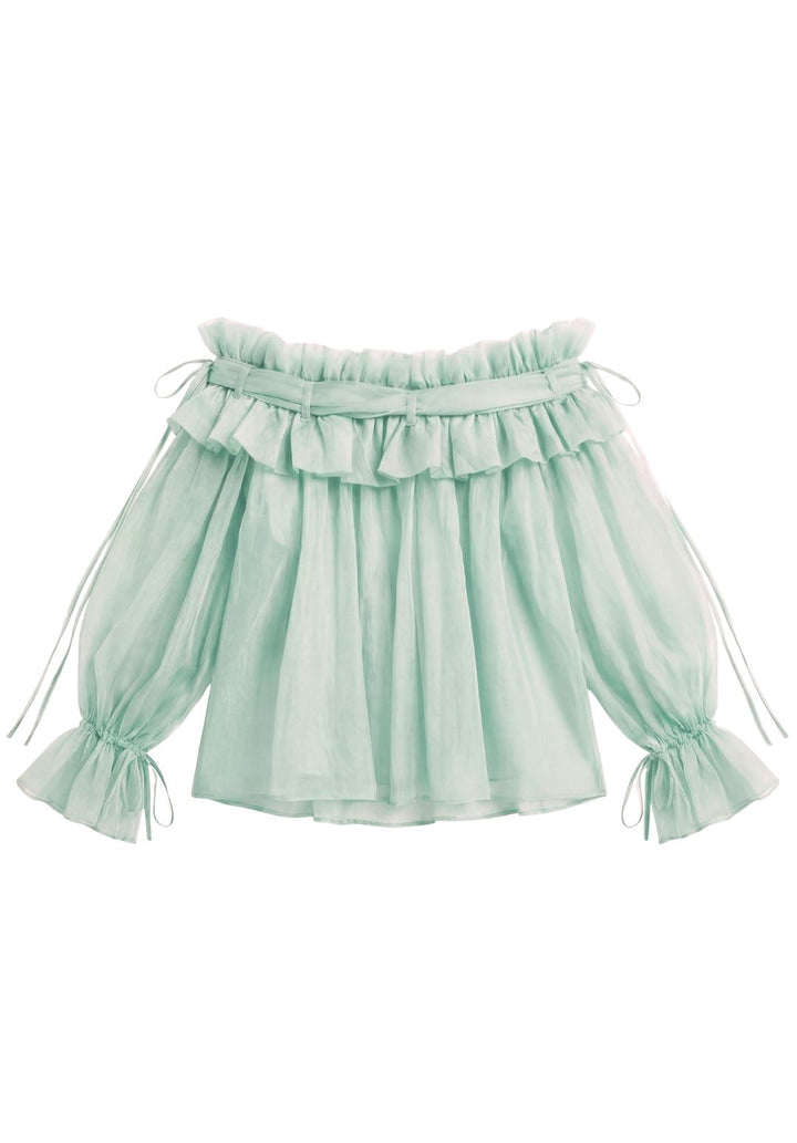 Sheer Flounce Top