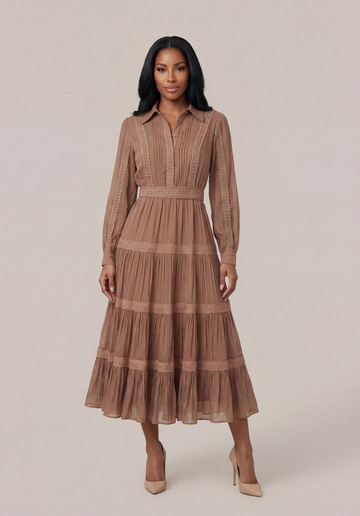 Sienna Tiered Midi Dress