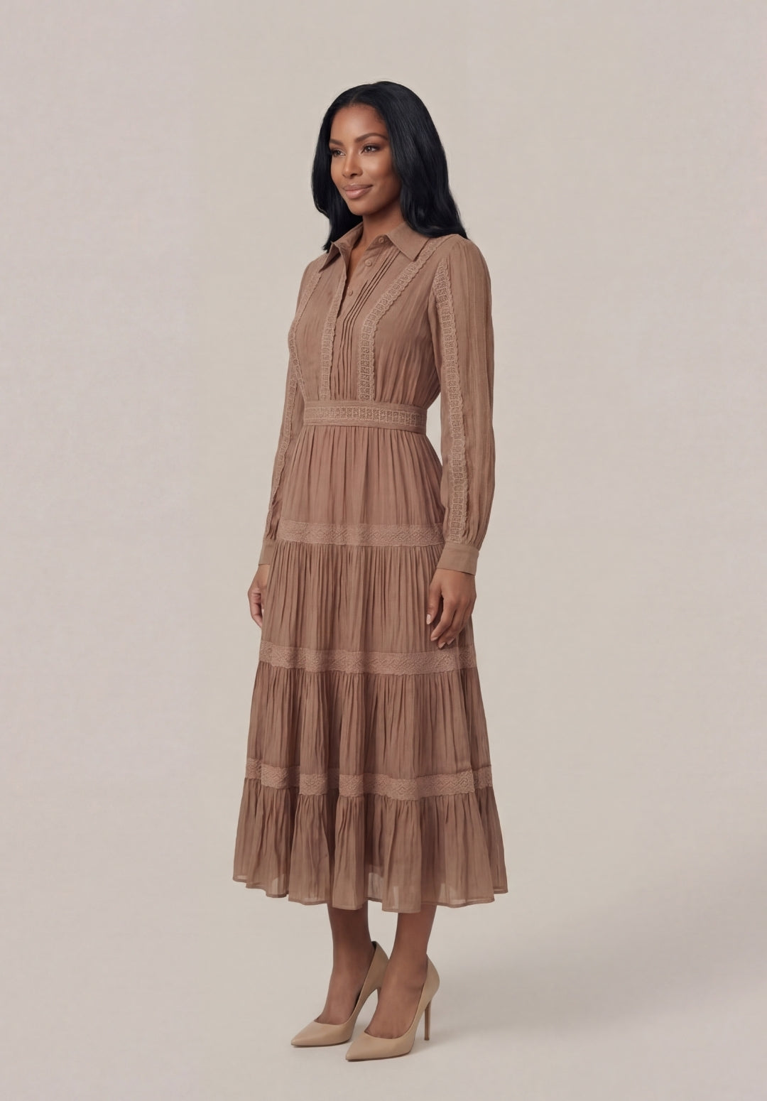 Sienna Tiered Midi Dress