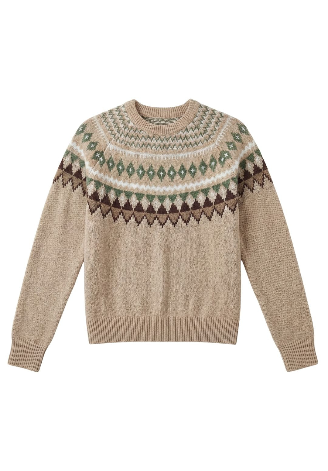 Soft-Knit Geometric Sweater