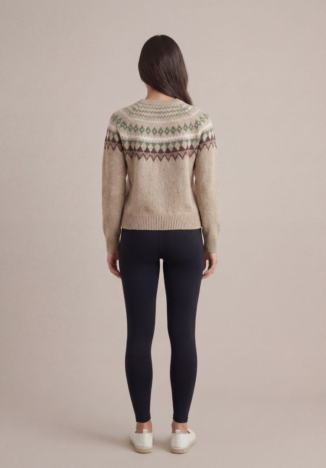 Soft-Knit Geometric Sweater