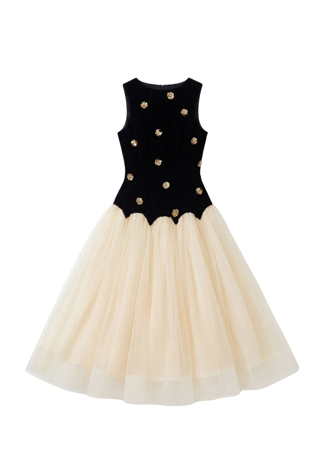 Soirée Velvet Bodice Dress