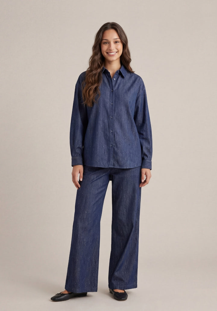 Tailored Chambray Set