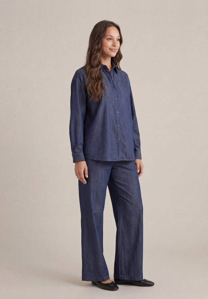 Tailored Chambray Set