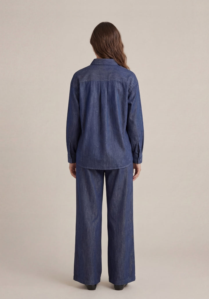 Tailored Chambray Set
